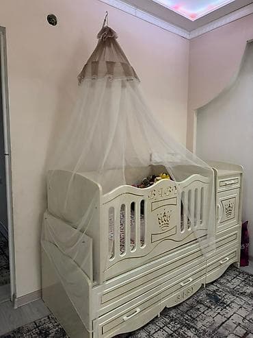 детская машина кровать: Детская кровать трансформер, Другой тип, цвет - Белый — 1