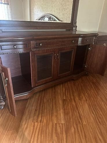 комод с зеркалом: Буфет, Без мойки, Дерево — 7