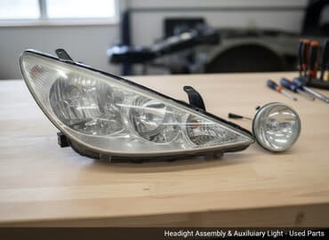 запчасти на тойота калдина в бишкеке: Передняя правая фара Toyota 2004 г., Б/у, Оригинал, Япония — 1