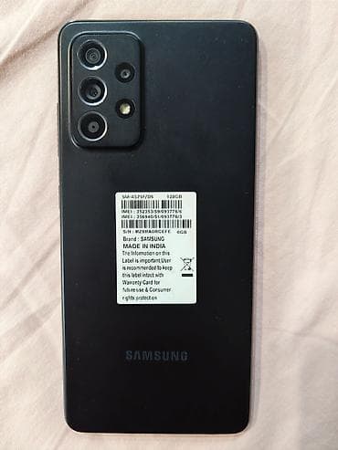 Samsung Galaxy A52s, Б/у, 128 ГБ, цвет - Черный, 2 SIM