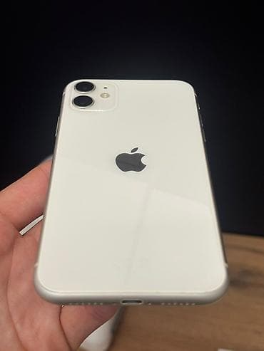 Мобильные телефоны и аксессуары: IPhone 11, Б/у, 128 ГБ, Белый, Коробка, 67 % — 2