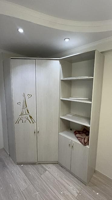 Мебель: Прихожий гарнитур 3 500 с зеркалом, шкаф-купе 7 500, шкаф для одежды — 8