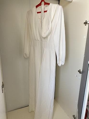 комуфляж форма: Набор одежды (4 предмета): 1) Платье-абайя голубого цвета с белой — 2