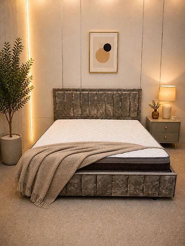 sofa bed: Кровать с мягким изголовьем в современном стиле Идеальное решение для — 1
