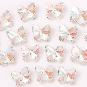 Бусины бабочки для бижутерии 6 х10 мм - цена за 1 шт Эти