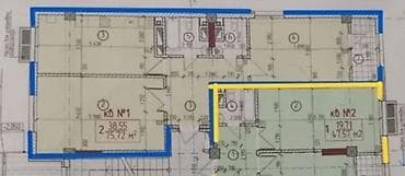 erl group: 2 комнаты, 75 м², Элитка, 8 этаж, Готовая ПСО (под самоотделку) — 2