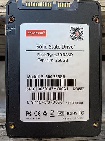 cd disk: Накопитель для ПК, Б/у, SSD, 256 ГБ, 2.5", Для ПК — 1