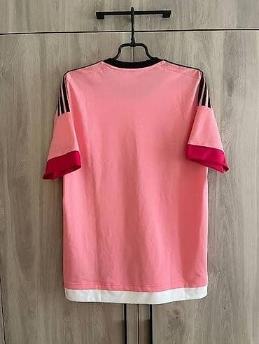 футбольные вещи: Мужская футболка, S, Adidas, Б/у, цвет - Розовый, Самовывоз, Платная доставка — 3