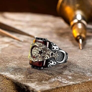 свадебные наборы ручной: Кольца перстень печатки изделия ручной работы серебро 925 пробы — 13