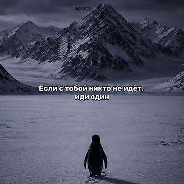 Постер/принт «Если с тобой никто не идёт, иди один» - Атмосферное