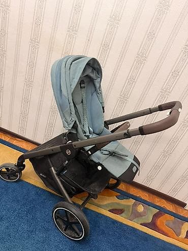 cybex: Коляска, Cybex, цвет - Голубой, Б/у, Самовывоз — 3