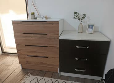 стульчик для новорожденных 3 в 1: Комод для одежды, Б/у, Без зеркала, Самовывоз — 1