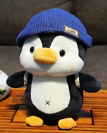 мурской шапка: Мягкая игрушка «Пингвин в шапке» - Очаровательный плюшевый пингвин с — 2
