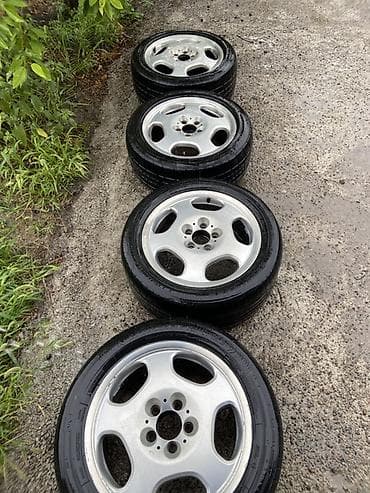 Дөңгөлөктөр монтажда 225 / 50 / R 17, Жай, Колдонулган, Комплект, Жеңил унаалар, Куйма, тешиктери - 5 — 1