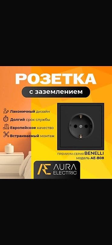 argus security systems: Розетка, С заземлением, Встроенные, 1 гнездо — 1