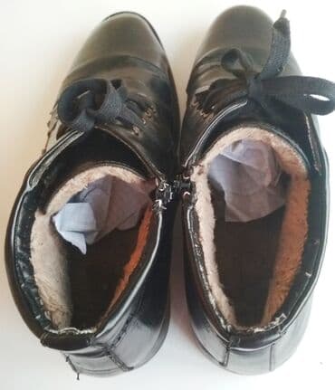 Спецодежда: 43р., евр., мужские класс., ботинки зимние, черные, с мехом, с — 13