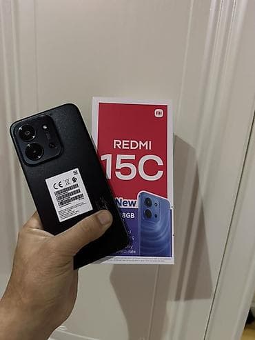 tab s2: Redmi, Redmi 15C, Б/у, 128 ГБ, цвет - Черный, 2 SIM — 1