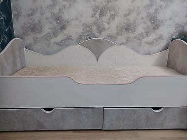 на 2 годика: Детская односпальная кровать, Для девочки, С матрасом, ДСП — 3