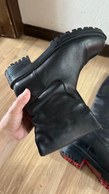 обувь для охоты: Сапоги зимние !!! Размер 36 В хорошем состоянии Кожа 100% Брали за — 6