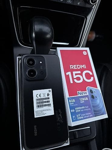 телфон редми: Redmi, Redmi 15C, Б/у, 128 ГБ, цвет - Черный, 2 SIM — 2