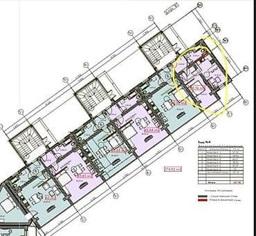 квартира 2 к: 2 комнаты, 53 м², Индивидуалка, 1 этаж, ПСО (под самоотделку) — 5
