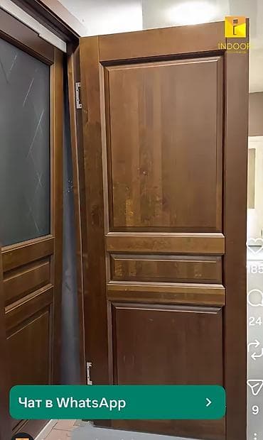 деревяная дверь: Межкомнатная дверь, Новый, Глухие, Одностворчатая, Деревянная — 1