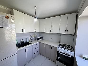 ата журт п: 3 бөлмө, 56 м², 104-серия, 4 кабат, Евроремонт — 5