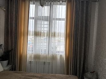 готовые шторы для спальни: Комплект штор, Жаккард, С тюлем в комплекте, Готовое изделие, Для спальни — 3