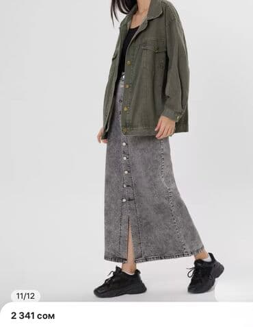 свадебное платье для высокой невесты: Джинсовая куртка, Свободная модель, С вышивкой, Все размеры — 8