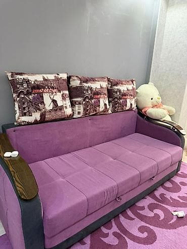 sofa bed: Прямой диван, Б/у — 1