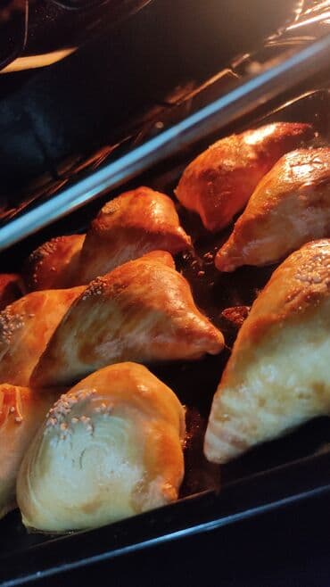 китайские семена кукурузы в бишкеке: Самса домашняя, печёная - Слоёное, румяное тесто с хрустящей корочкой — 2