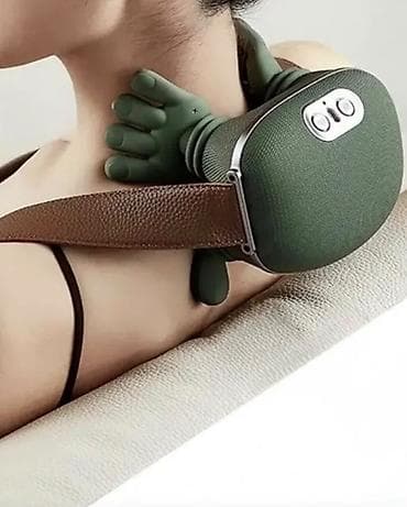 derma roller: Массажер для шеи и плеч с имитацией ручного массажа - Эргономичные — 3