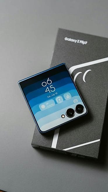 zet flip: Samsung Galaxy Z Flip7, Б/у, 256 ГБ, цвет - Черный, eSIM, 1 SIM — 1
