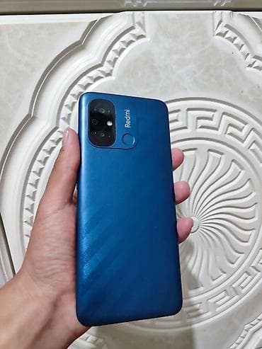 Redmi, Redmi 12C, Б/у, 128 ГБ, цвет - Синий, 1 SIM, 2 SIM