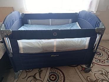 манеж для игр: Манеж-кровать, Раскладной, Другой материал — 2