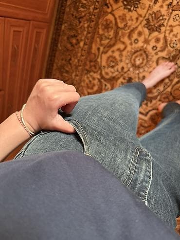 Личные вещи: Джинсы, Прямые, Китай, Средняя талия — 3