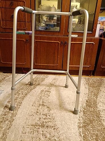 Ходунки для взрослых/пожилых, алюминиевые - Конструкция: стационарные