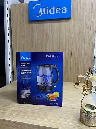 Техника и электроника: Электрочайник Midea MK-8015 (серия 6000) - Стеклянный корпус — 1
