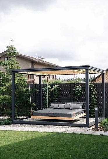 скупаю мебель: Современный уличный навес/пергола с архитектурным дизайном - — 1