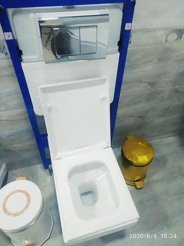 ванна туалет: Унитаз подвесной с инструкцией №К-65 крышка с доводчиком круговой смыв — 2