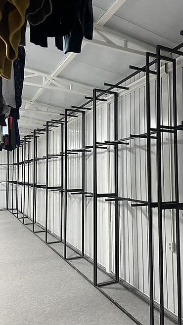 железный прут: Металлические торговые стойки/стеллажи для одежды - Каркас: прочные — 5