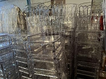 подвисное кресло: Пластиковый стул — 4