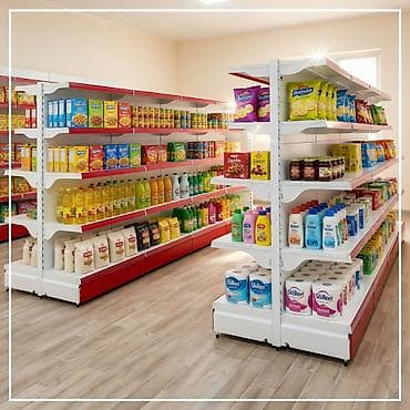 Соода жабдуулары: Стеллаж металлический, сборные стеллажи, стеллажи для магазинов, полки — 2