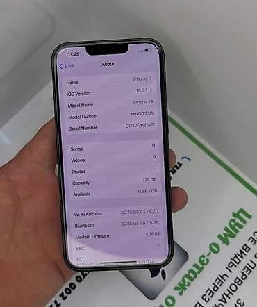 redmi note ош: IPhone 13, 128 ГБ, Зеленый, 87 % — 1