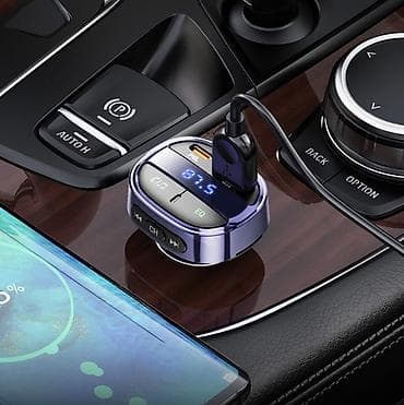mic mini: Автомобильный Bluetooth FM-трансмиттер Hoco E70 (30W) - Подключение — 8