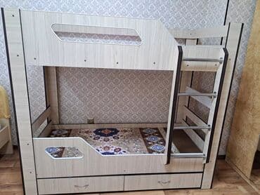 бу кроват: Детский двухэтажный кровать б/у состояние хорошо 
продам 5000с — 6
