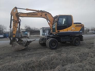 Экскаватор, Hyundai, Колесный