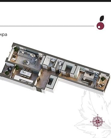 квартира каркол: 2 комнаты, 75 м², парк Фучика Элитка, 5 этаж, ПСО (под самоотделку) — 5