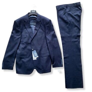 прокат мужских костюмов [возьми на прокат] бишкек фото: 1) Костюм с брюками POLARIS, цвет темно- синий, размер 50, рост 182см — 1