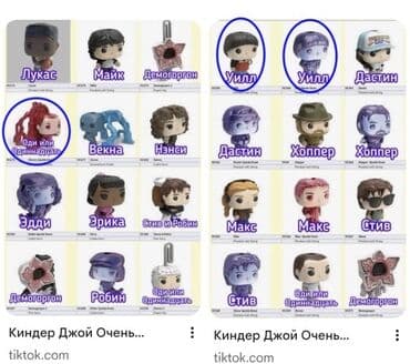 телефонные часы: Мини-фигурки из серии «Stranger Things» (в стиле Funko) из коллекции — 1